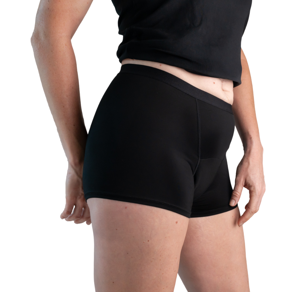 Women's Boyshort - Heavy Absorbency - Black