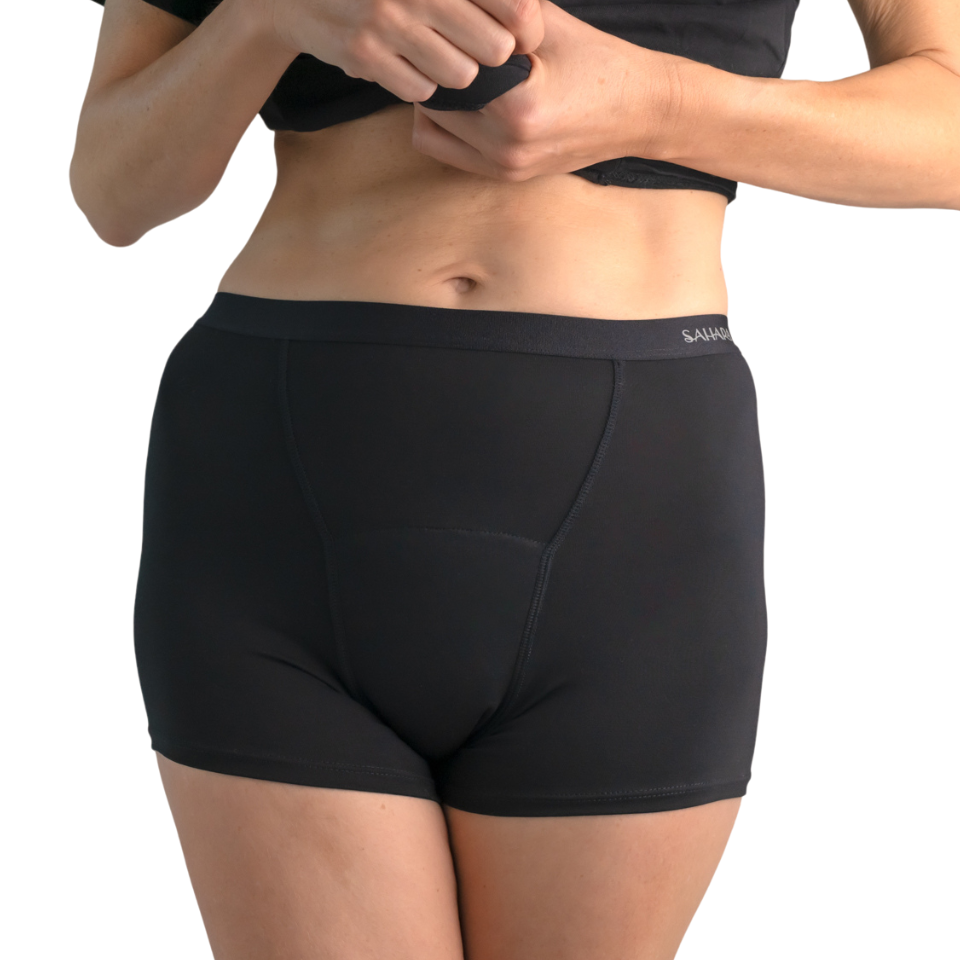 Women's Boyshort - Heavy Absorbency - Black