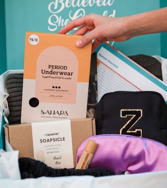Sahara first period gift box