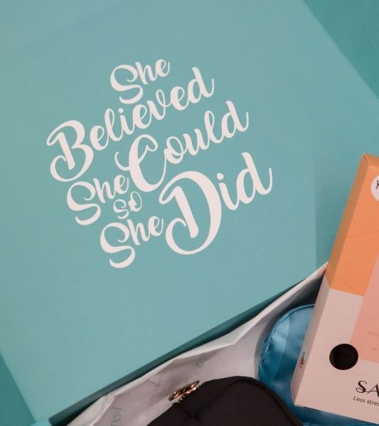 Sahara First Period Gift Box with quote &
