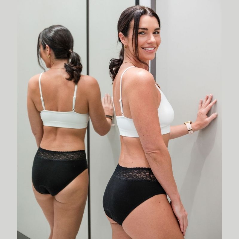 Woman in Sahara period pants looking confident and relaxed