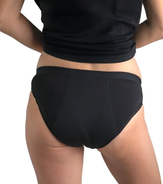 Back view of Sahara heavy absorbency bikini period pants