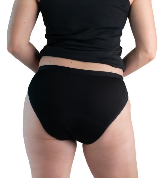 Back view of Sahara moderate absorbency bikini period pants