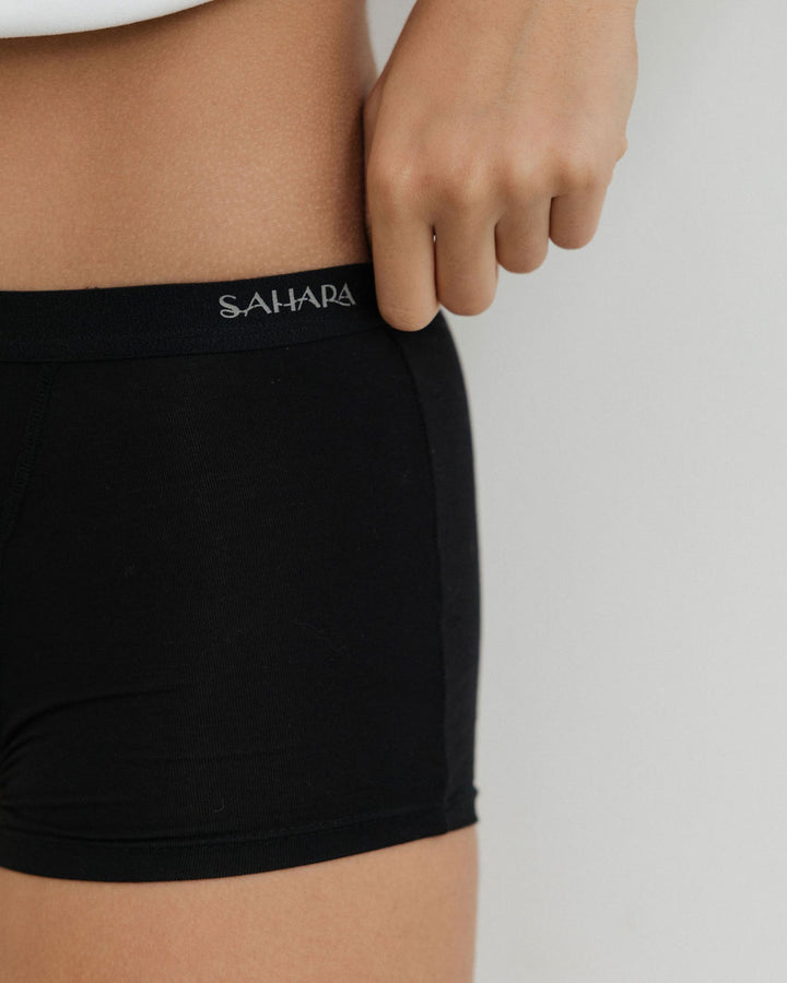 Black Teen Boyshort Period Pants - Heavy