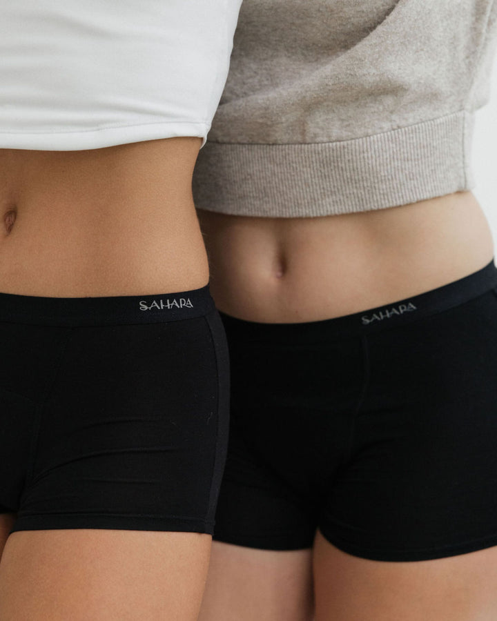 Black Teen Boyshort Period Pants - Heavy